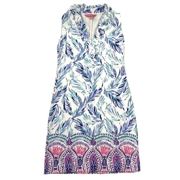 Lilly Pulitzer Tisbury Sleeveless Shift Dress Resort White Flock Together Sz S - Picture 1 of 8